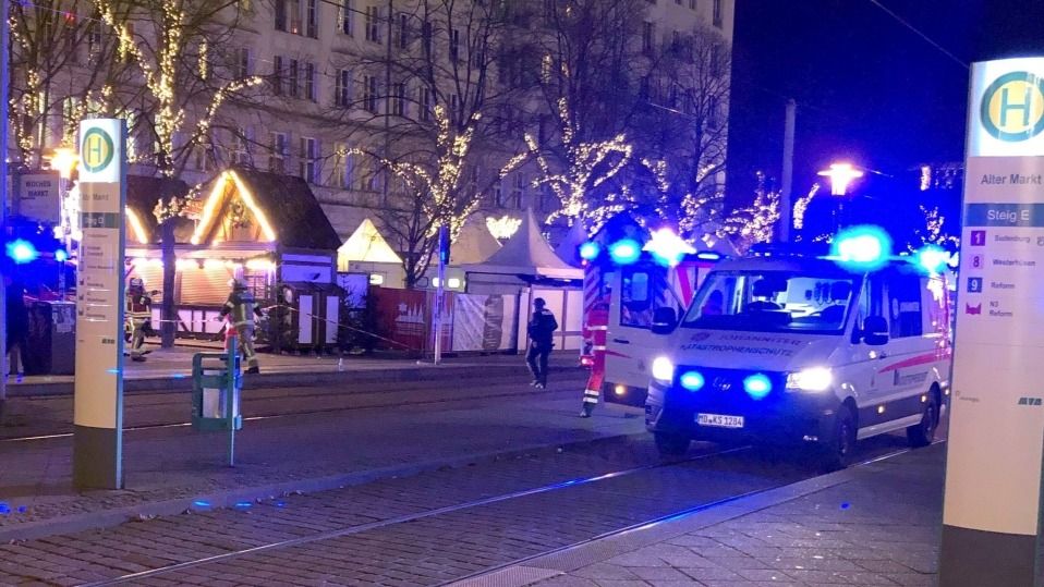 1 Dead, Several Injured As Car Crashes Into Christmas Market In Eastern Germany