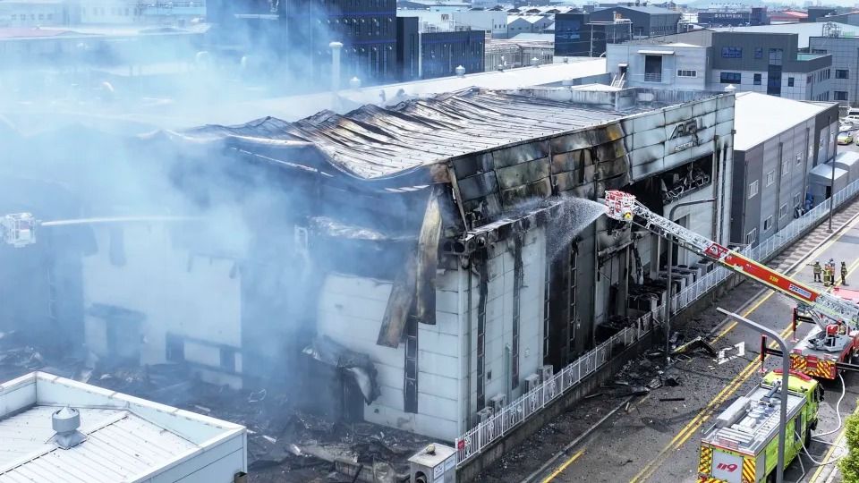 At Least 16 Dead in a Fire At a Lithium Battery Factory in South Korea