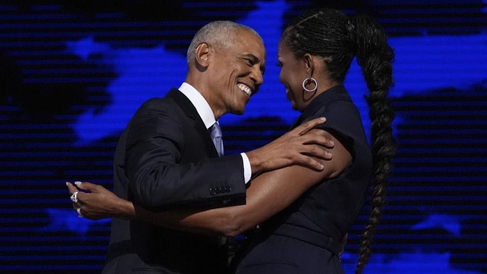 ‘America, Hope is Making a Comeback’: Obamas Take Stage at DNC as They Endorse Harris