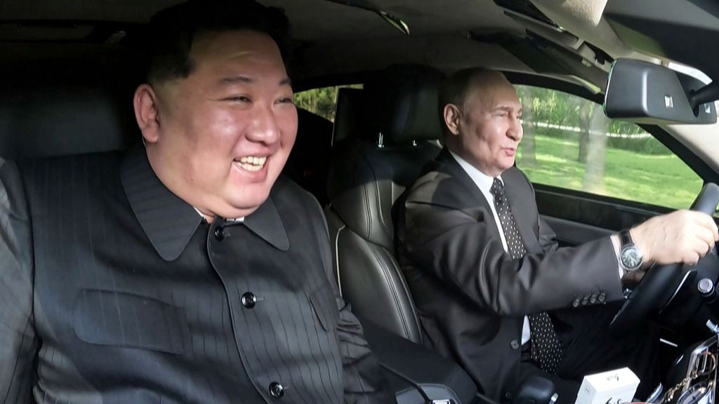 Putin Gifts Kim Jong-Un Russian-built Luxury Limousine, Takes Him For A Ride