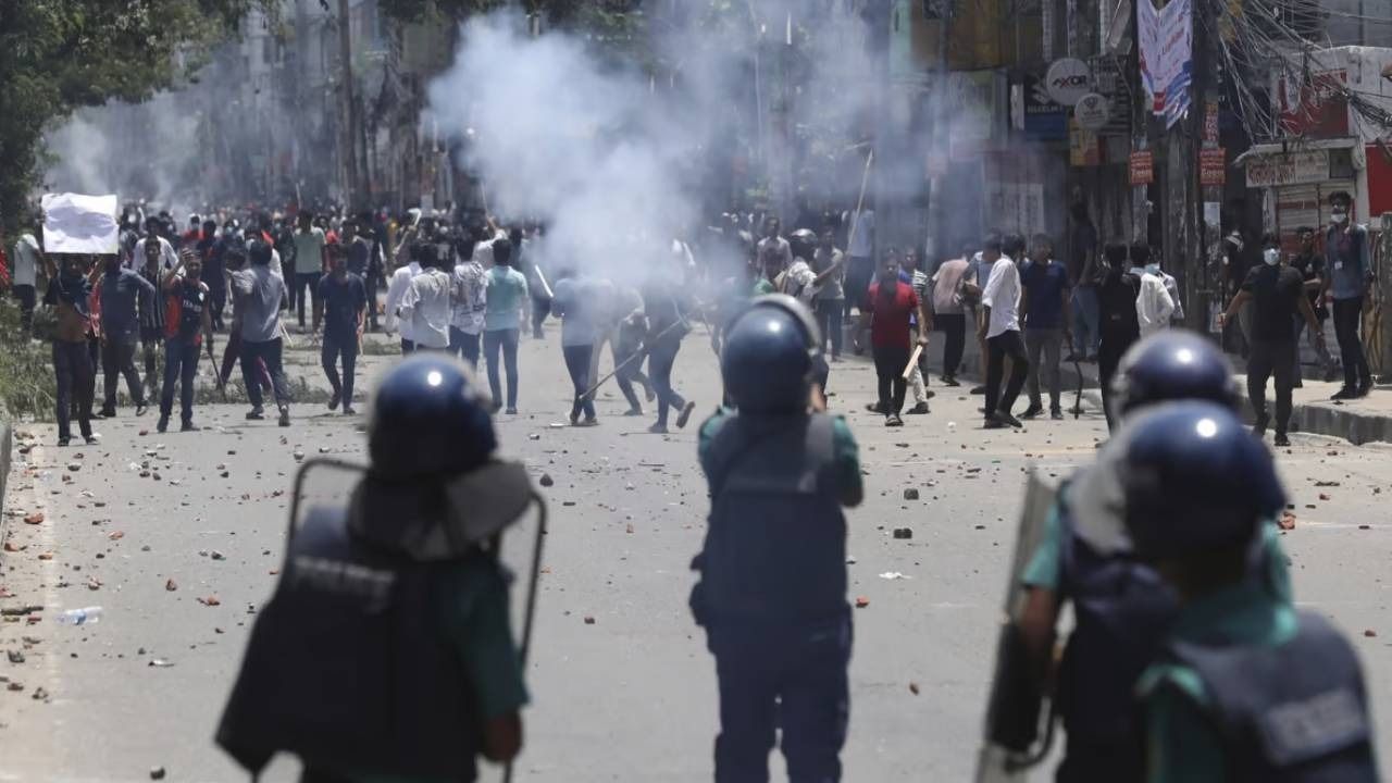 Security Forces Fire Bullets And Sound Grenades Amidst Anti-Quota Protests In Bangladesh