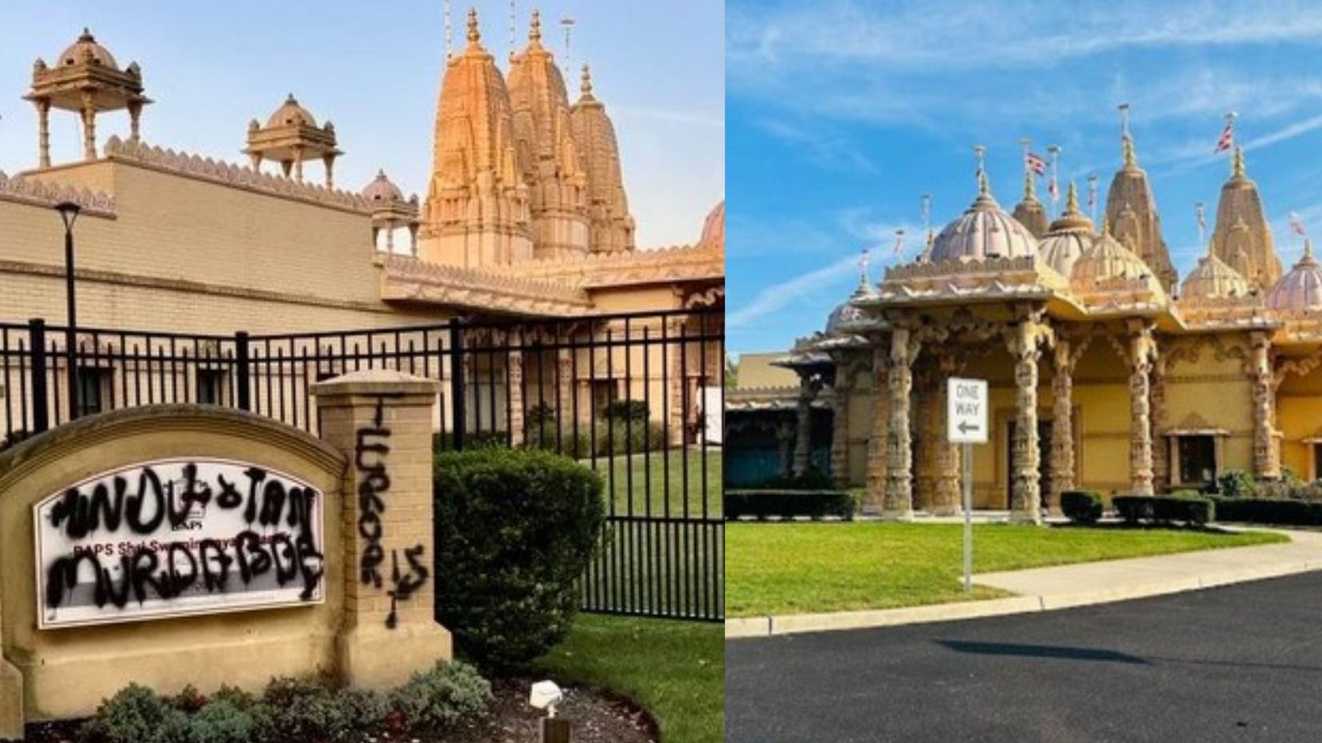 BAPS Swaminarayan Temple Vandalised in New York, Indian Consulate Raises Matter with US