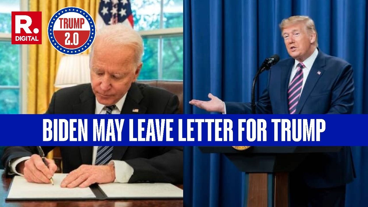 Biden to Leave Letter for Trump, Continuing 35-Year Tradition