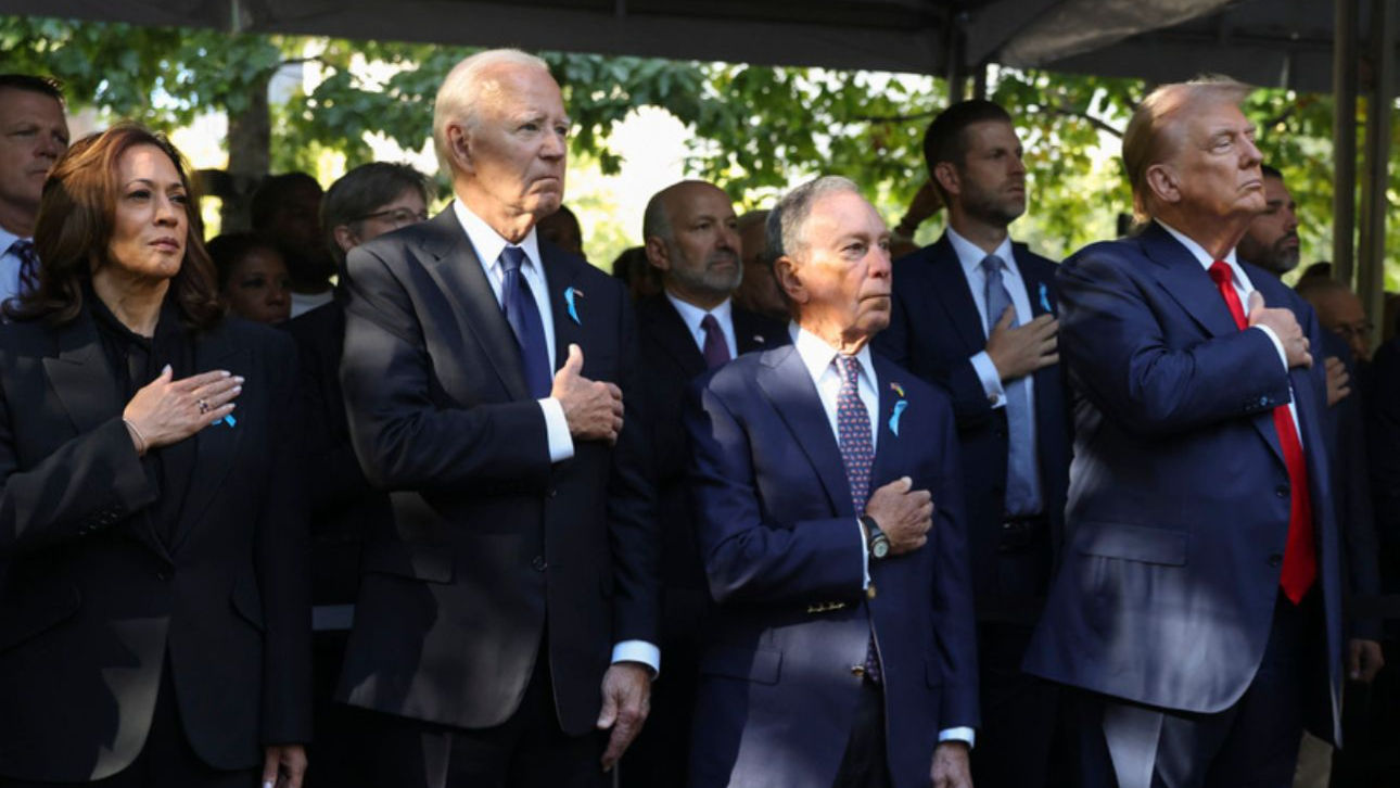 Biden, Trump and Harris Come Together at Ground Zero on 9/11 Anniversary