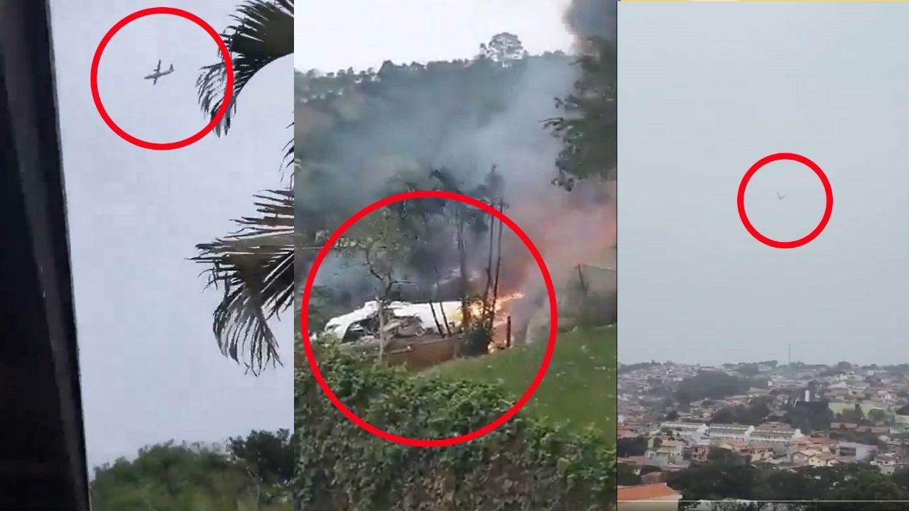 Disturbing Video Shows Brazil Plane 2283 PS VPB Explode Into A Fireball After Crash