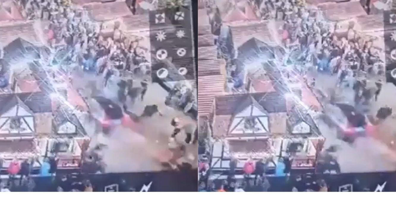 Caught on CCTV: Moments When Driver Ploughs Car into Crowded Christmas Market in Germany