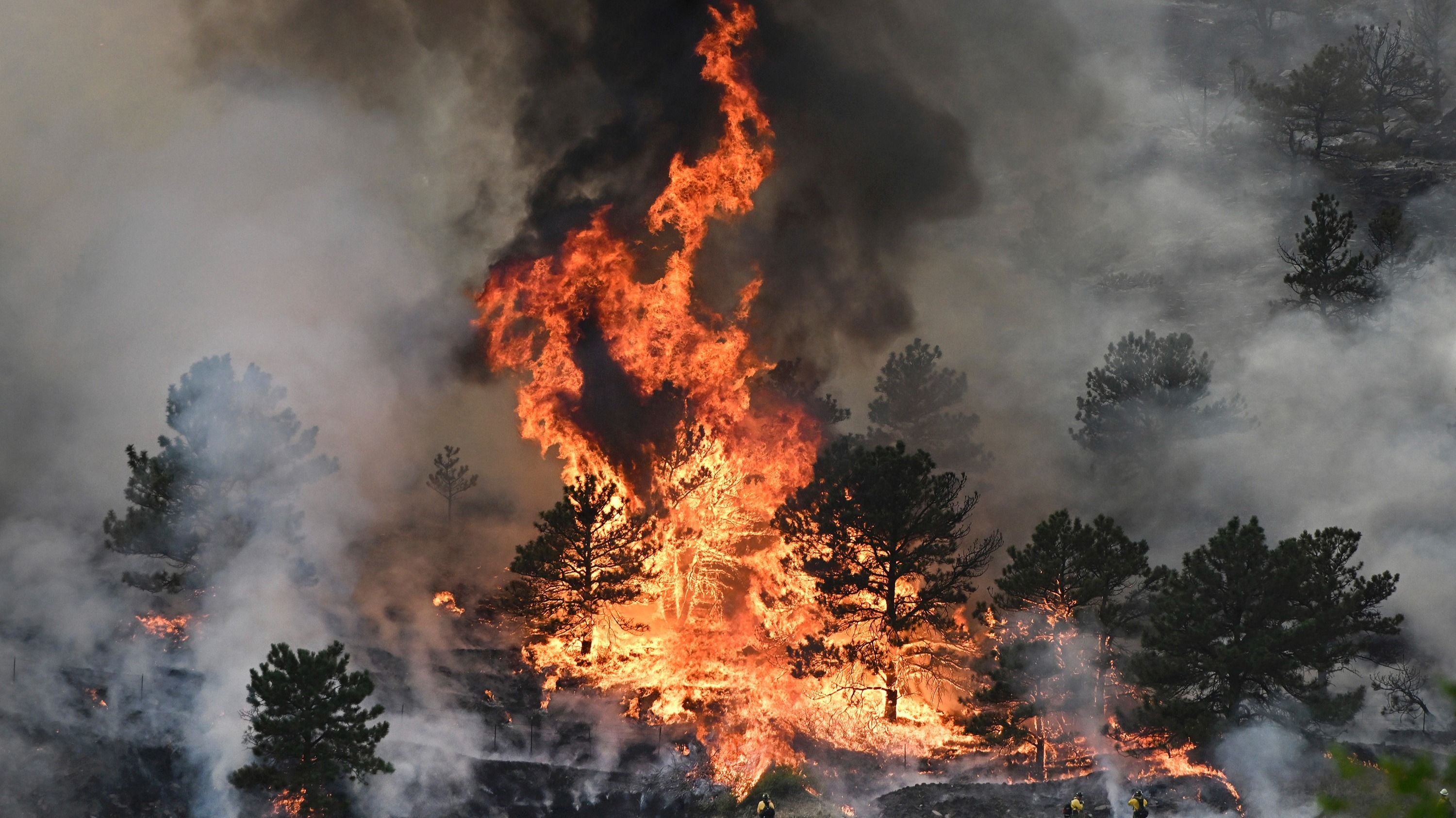 Winds Drop, Offering Hope as Firefighters Battle Massive Wildfire Near Athens, 1 Dead