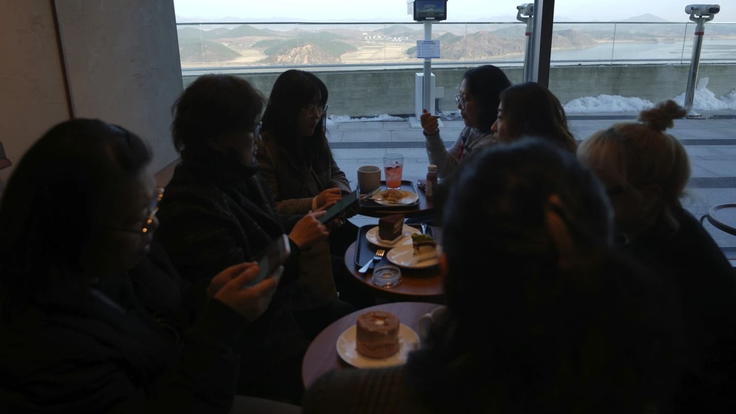 Customers at This Shop Can Sip Coffee and Observe a Quiet North Korean Village