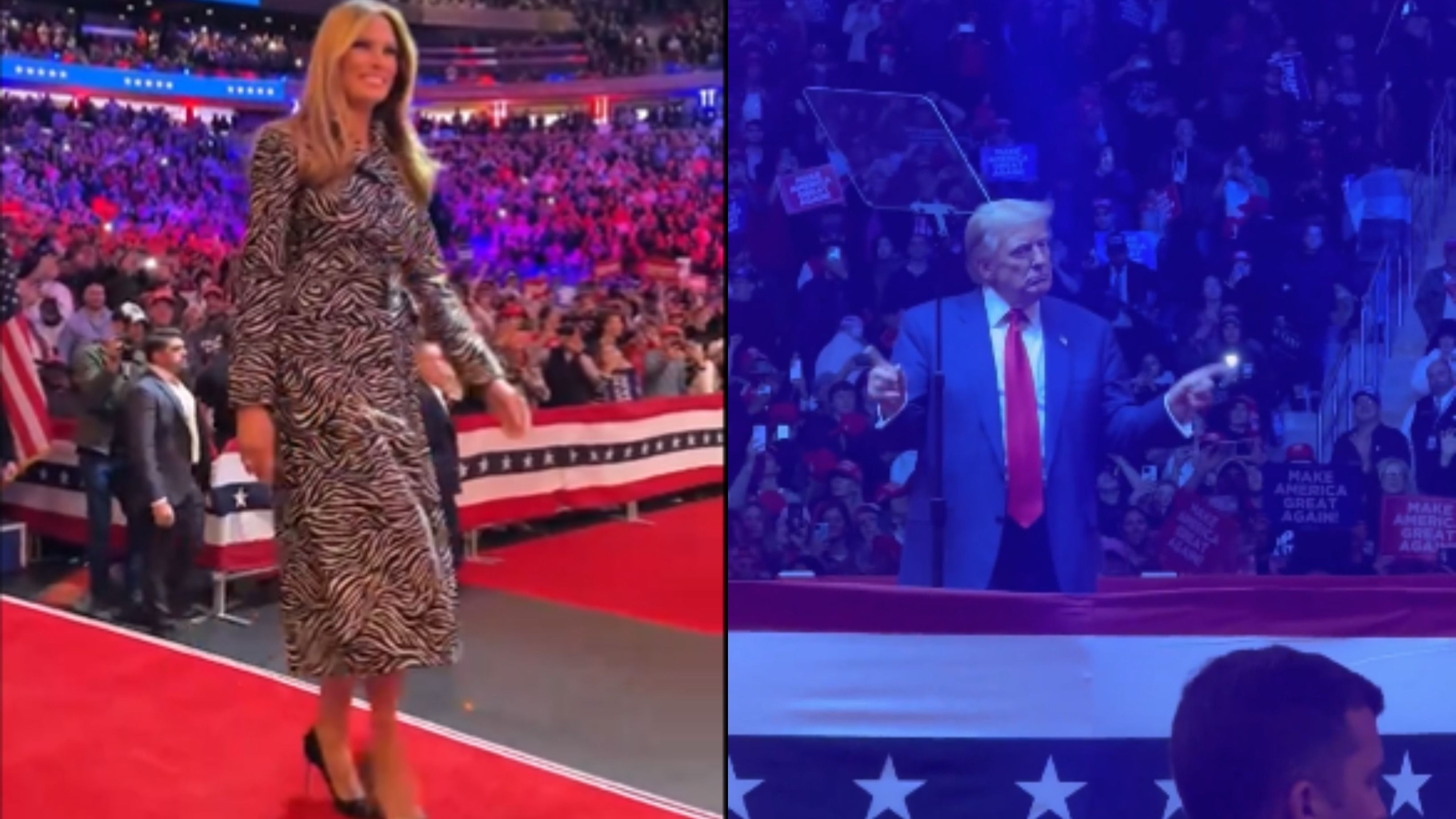 Trump and Melania Dance at Madison Square Garden Rally, Joined by Elon Musk and Tucker Carlson