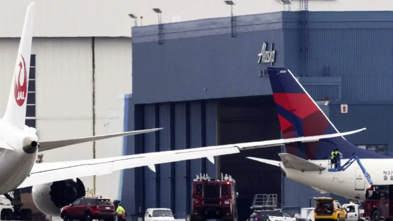 Another Plane Collision in US! Japan Airlines Flight Collides with A Passenger Jet at Seattle Airport