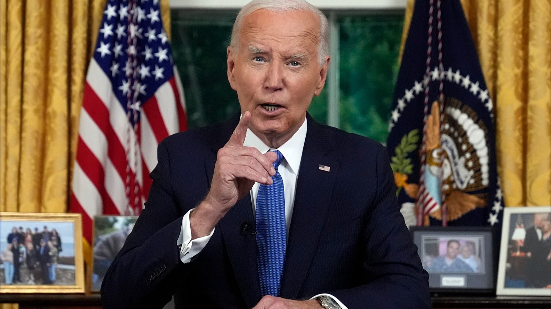 Conspiracy Theories Erupt After Biden’s Oval Office Address