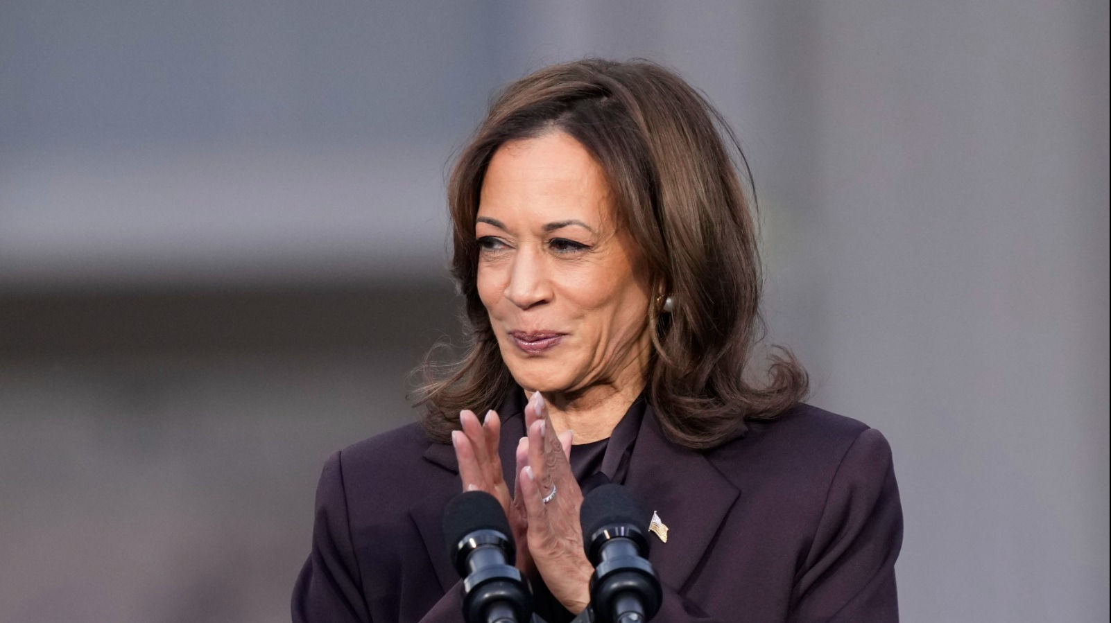 Did Kamala Harris Forget the Pledge of Allegiance? Video Shows Her Fumbling on Stage