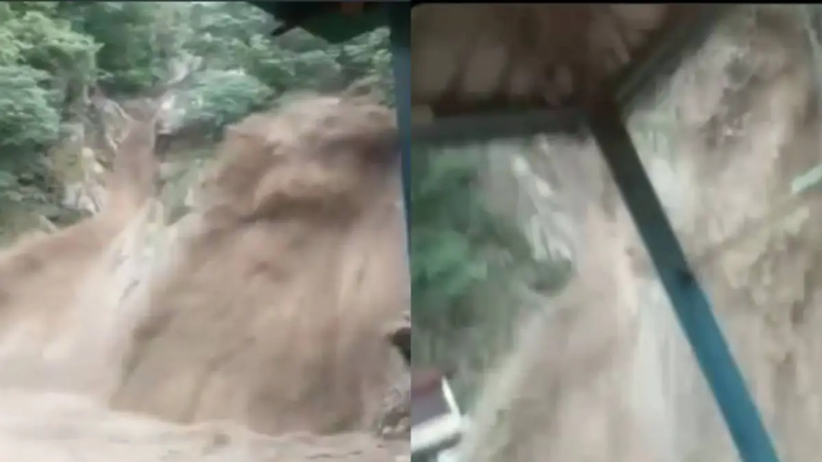 कॅम्प्पी फॉल, मुसळधार पावसामुळे भरभराट होण्याचे धबधबे, पर्यटक घाबरले, व्हिडिओ कधीही पाहिला नाही.