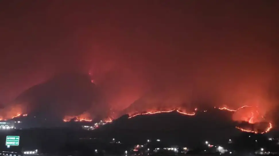 Massive Wildfires Engulf South Korea Driven By Dry Winds, Two Killed, Hundreds Evacuated