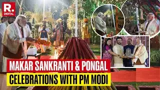 VIDEO PM Modi Participates In Makar Sankranti Pongal Celebrations