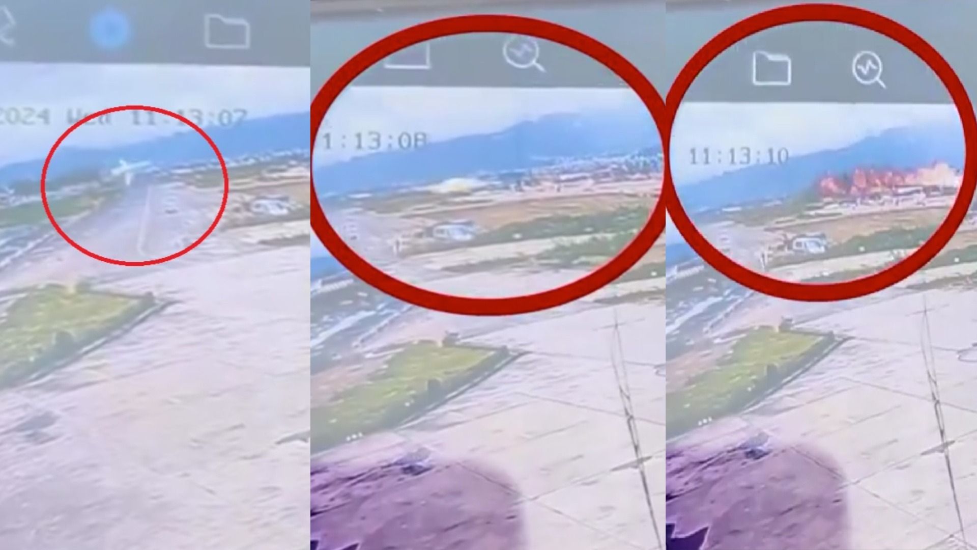 Video Captures Terrifying Moment Saurya Airlines Plane Nosedives on Runway Before Deadly Crash