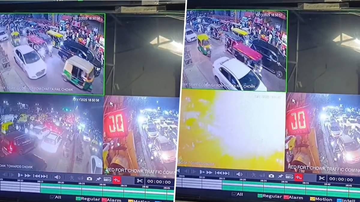 VIDEO: लाल किल्ल्याचा लाल दिवा, वाहनांची रांग आणि स्फोट… दिल्ली बॉम्बस्फोटाचे नवीन सीसीटीव्ही फुटेज समोर; पहा ‘घातक’ i20 कार कुठे उभी होती