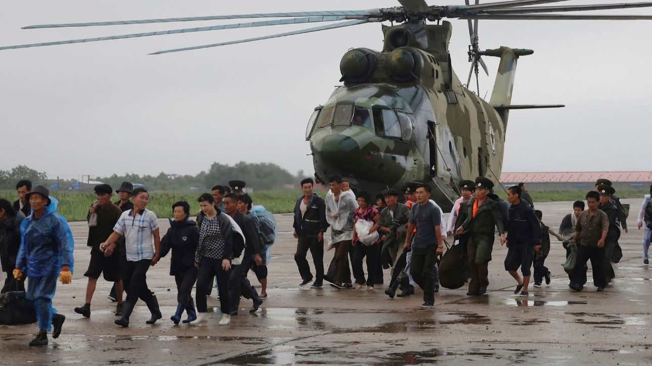 Over 5000 Flood Victims Rescued in Airlifts Following Incessant Rain in North Korea