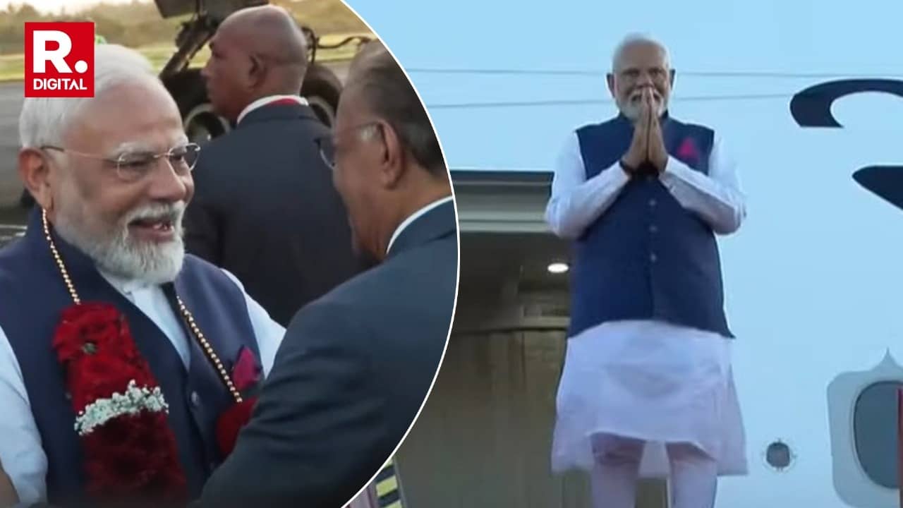 पंतप्रधान मोदी 2 -दिवसांच्या भेटीसाठी मॉरिशस गाठले, विमानतळावर ग्रँड वेलकम