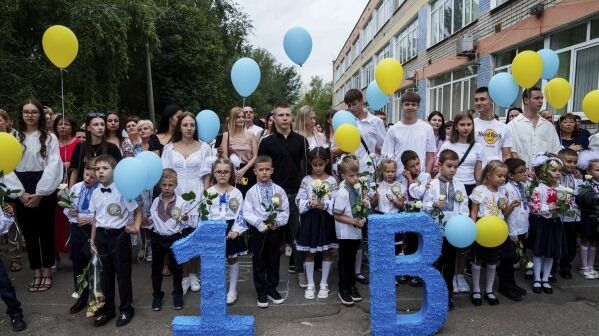 Ukrainian Front-line Students Celebrate Back-To-School Despite Ever-Present Air Raid Alarms