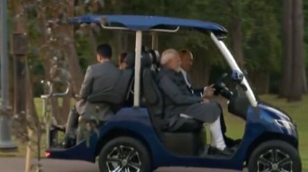 President Putin Takes PM Modi For a Ride in Electric Car, Gives Tour of His Residence  | WATCH