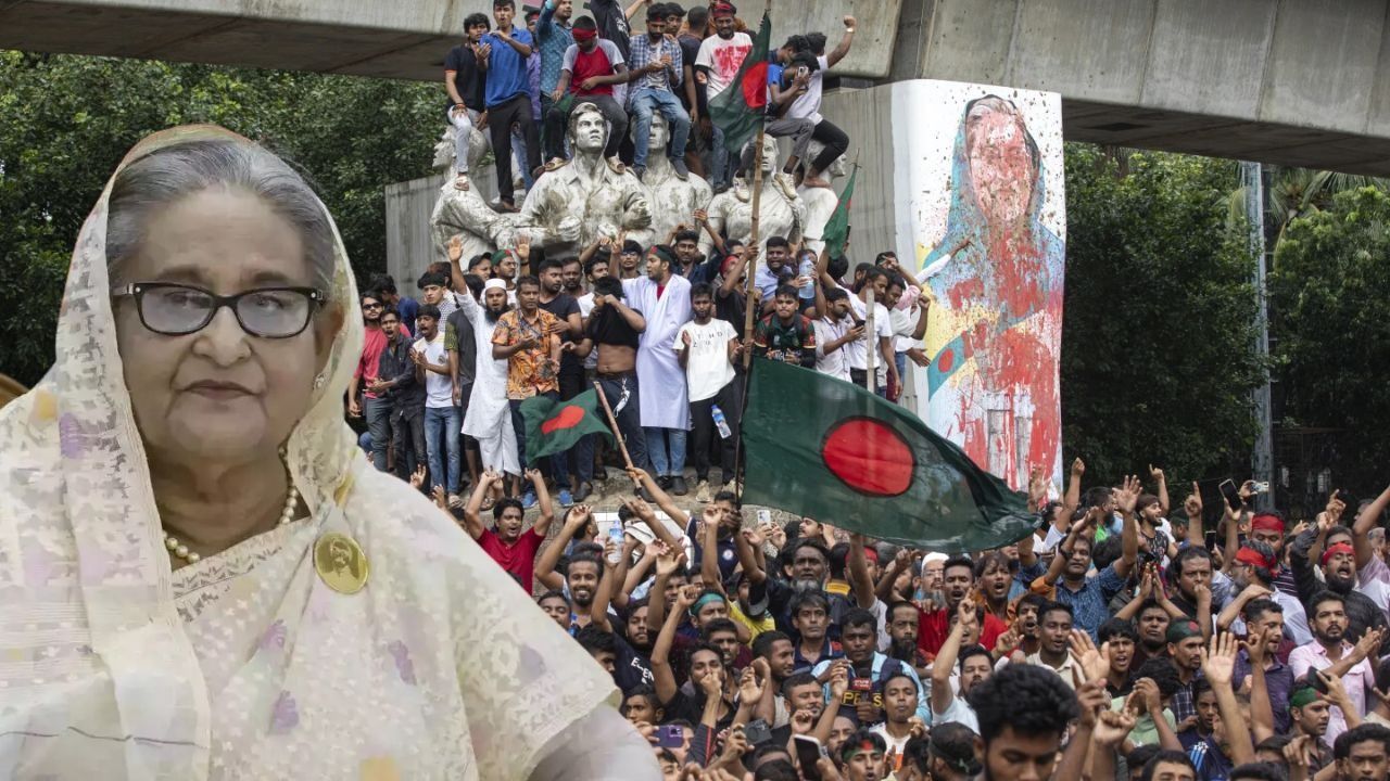 Bangladesh Slides into Chaos: Hasina Flees Country, Army Says Interim Govt to Take Over