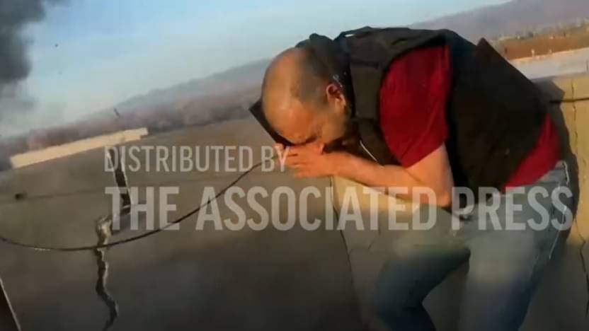 Video Captures Moment TV Reporter Struck by Shell During LIVE Reporting at Syrian-Lebanese Border | WATCH