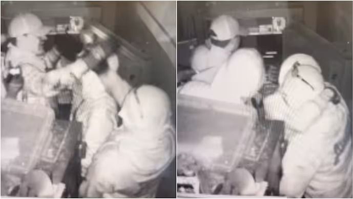 Thieves Hug Each Other After Robbing Jewellery Store in California | WATCH