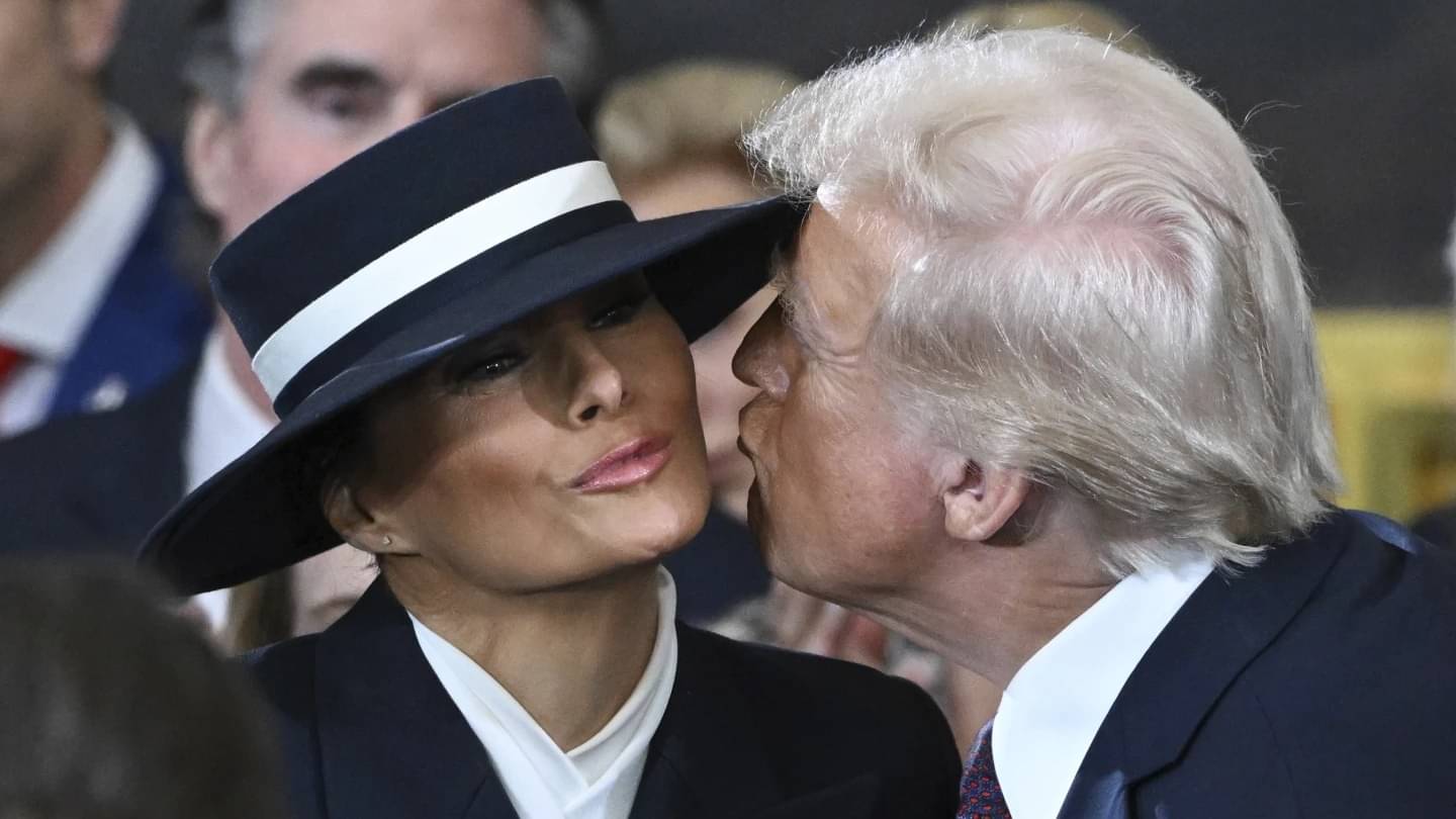 Trump And Melania Share Air-Kiss Moment Before His Second Inauguration