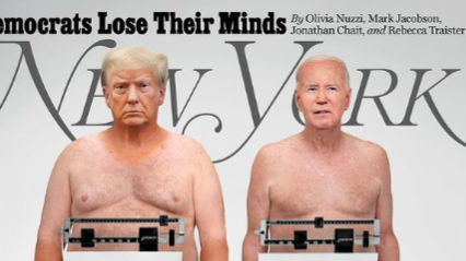 Trump, Biden Picture on New York’s Magazine Sparks Controversy