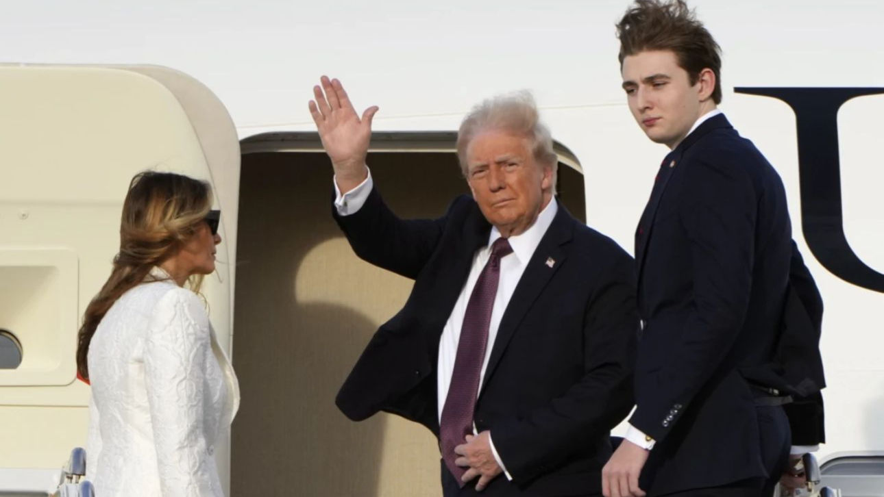 Donald Trump Arrives in Washington With Wife Melania and Children Ivanka, Barron Ahead of Swearing-In Ceremony