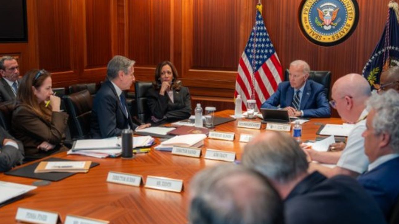 Biden, Harris Meet National Security Team Amid Growing Fear of Iranian Retaliation on Israel