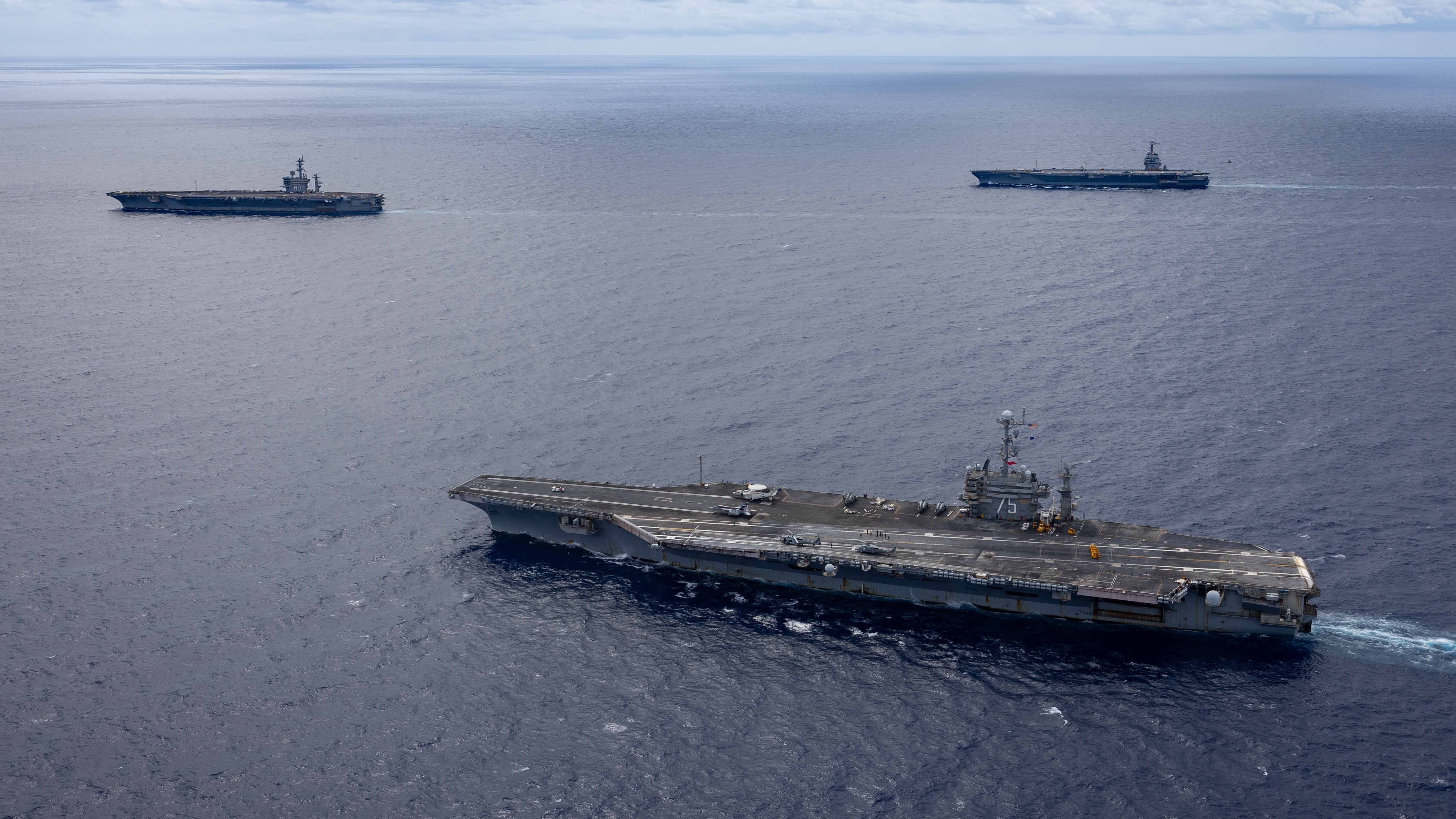 Why are Three Aircraft Carriers Maneuvering Off the Coast of Great Britain