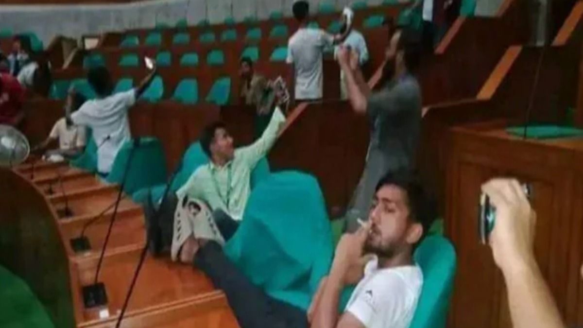 VIDEO: Bangladesh Protesters Storm Parliament After Raiding Sheikh Hasina’s Palace