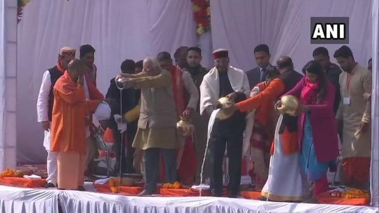 Kumbh Mela President First Lady And UP CM Yogi Adityanath Participate