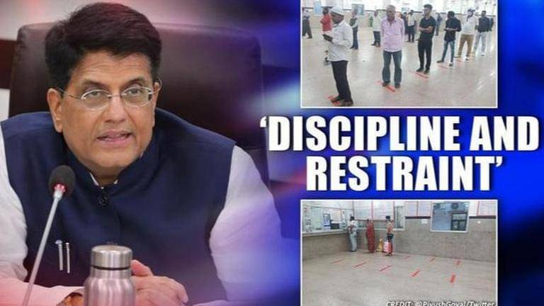 Piyush Goyal Lauds Citizens For Being Discipline Maintaining