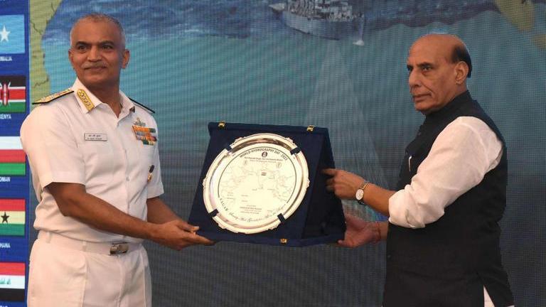 Defence Minister Rajnath Singh Visits Hydrography Ships At Southern