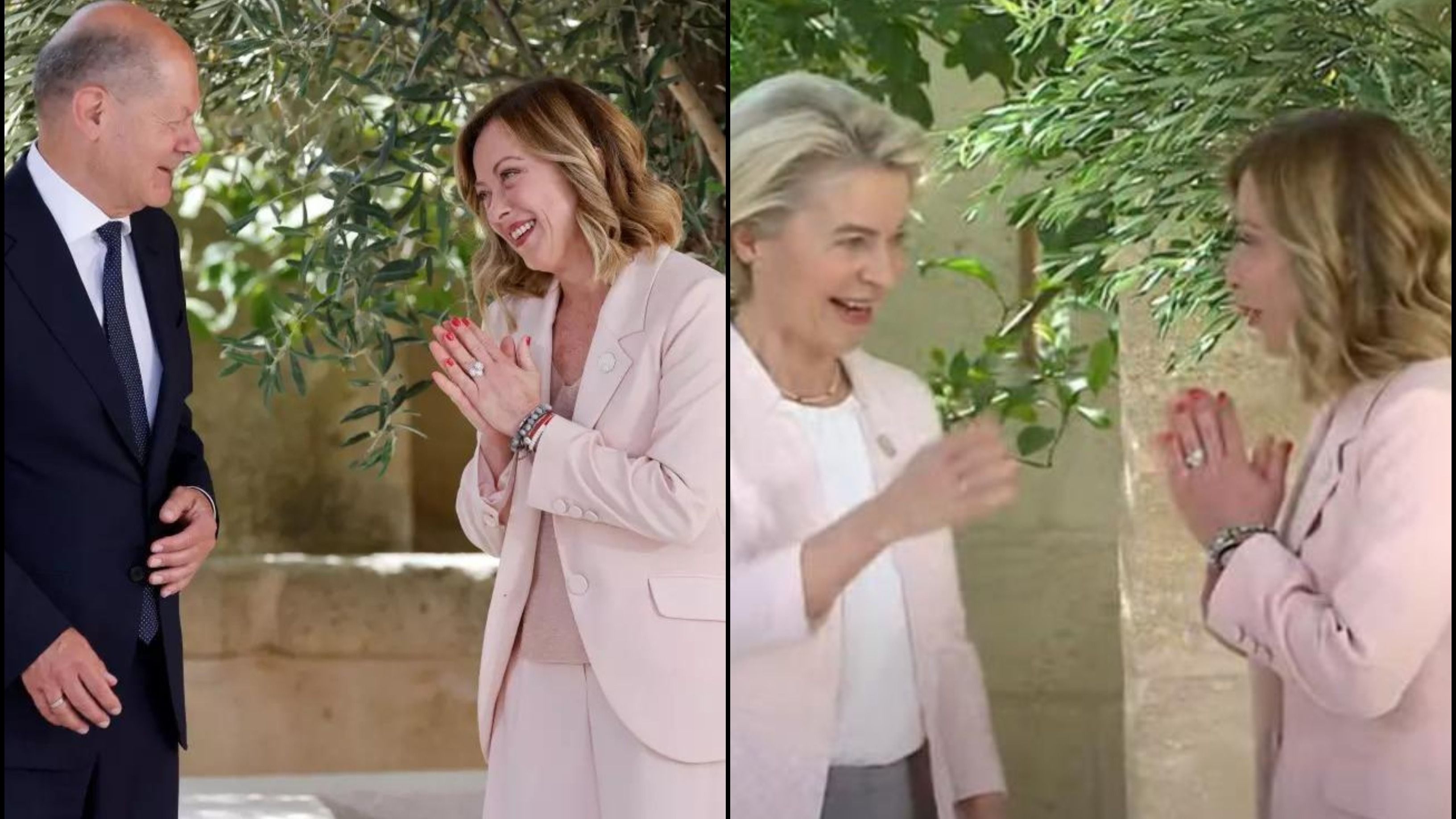 ‘Namaste’ Goes Global: Italian PM Giorgia Meloni’s G7 Gesture Sparks Social Media Buzz