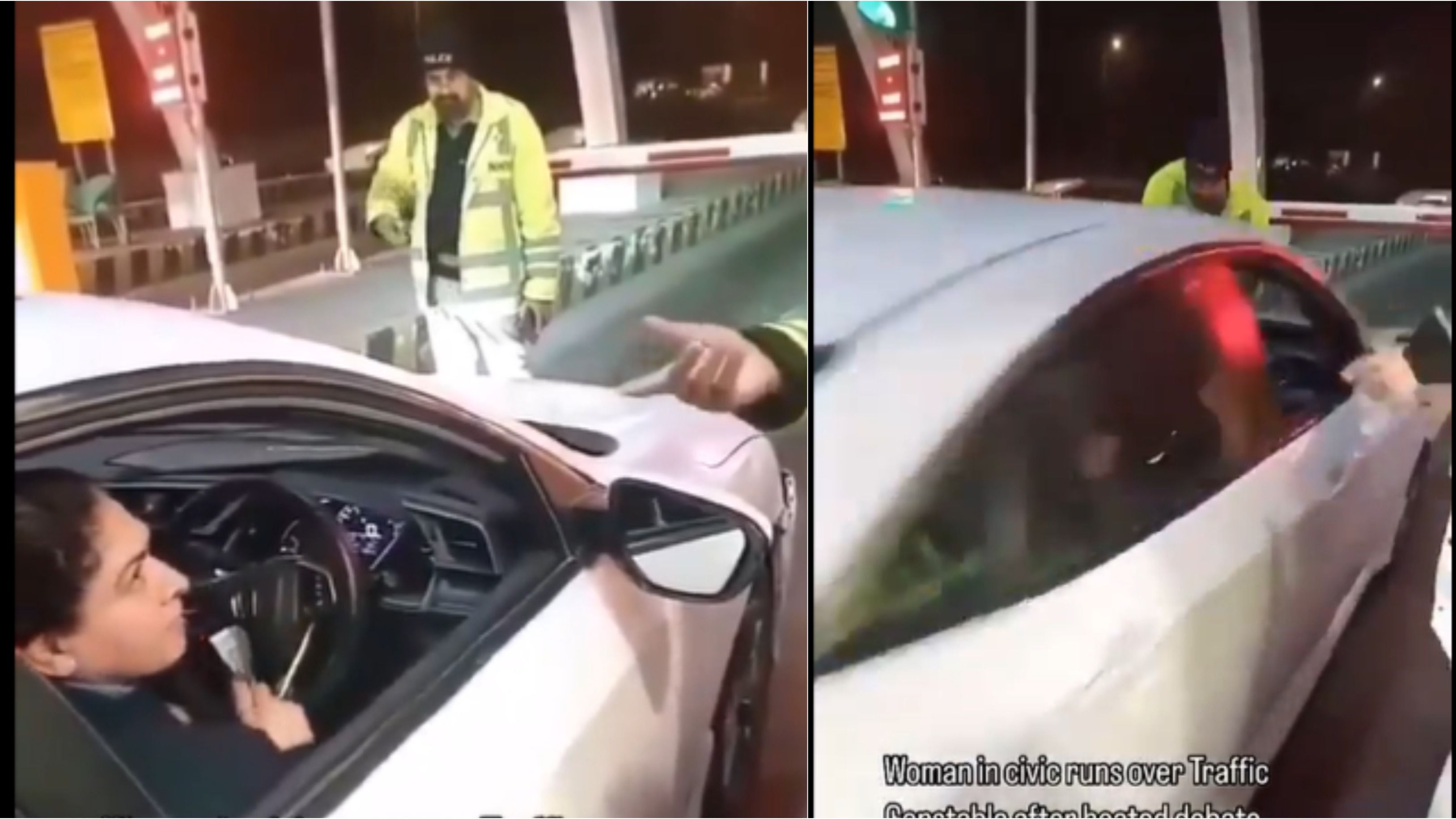 Pakistani Woman Rams Car Over Traffic Cop At Toll Plaza After Heated