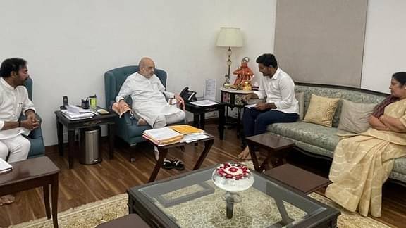 Nara Lokesh Meets Shah Expresses Worry About Threat To Father N