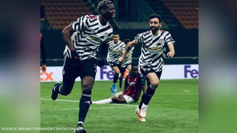 Pogba Bruno Fernandes Bromance Excites Man United Fans With Italian