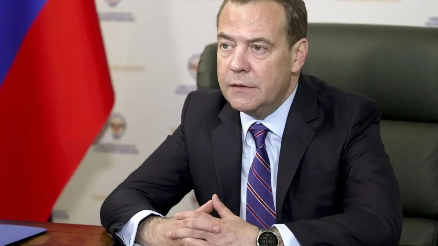 Russia’s Medvedev Warns of Turning Kyiv into ‘Giant Melted Spot’