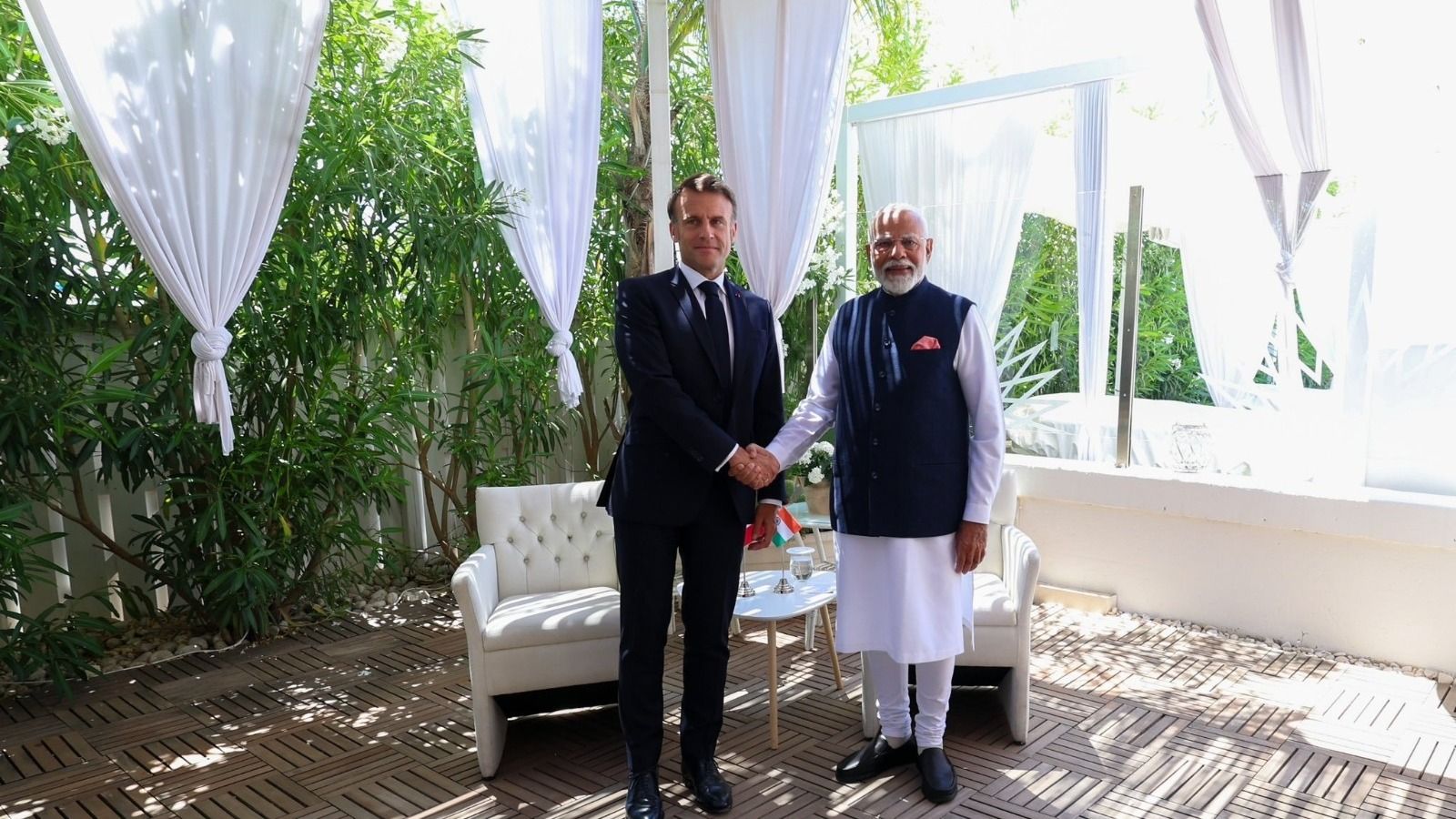 G7 Summit 2024: PM Modi Holds Bilateral Meeting With French President Macron in Italy