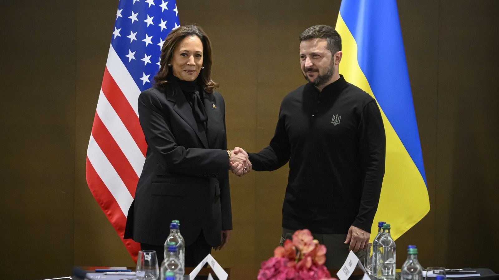 US Supports ‘A Just and Lasting Peace’ for Ukraine, Harris Tells Zelenskyy at Swiss Summit