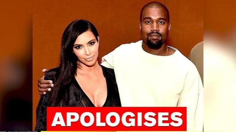 Kanye West Apologises To Kim Kardashian For Discussing Their Personal