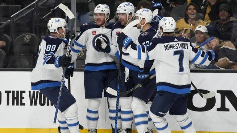 NHL Scores Adam Lowry Scores 2 As Winnipeg Jets Beat Vegas Golden