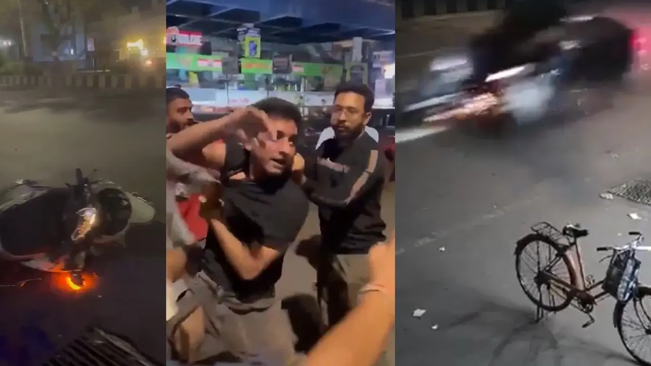 1 Dead, 3 Critically Injured As Speeding Volkswagon wreaks havoc on Vadodara road