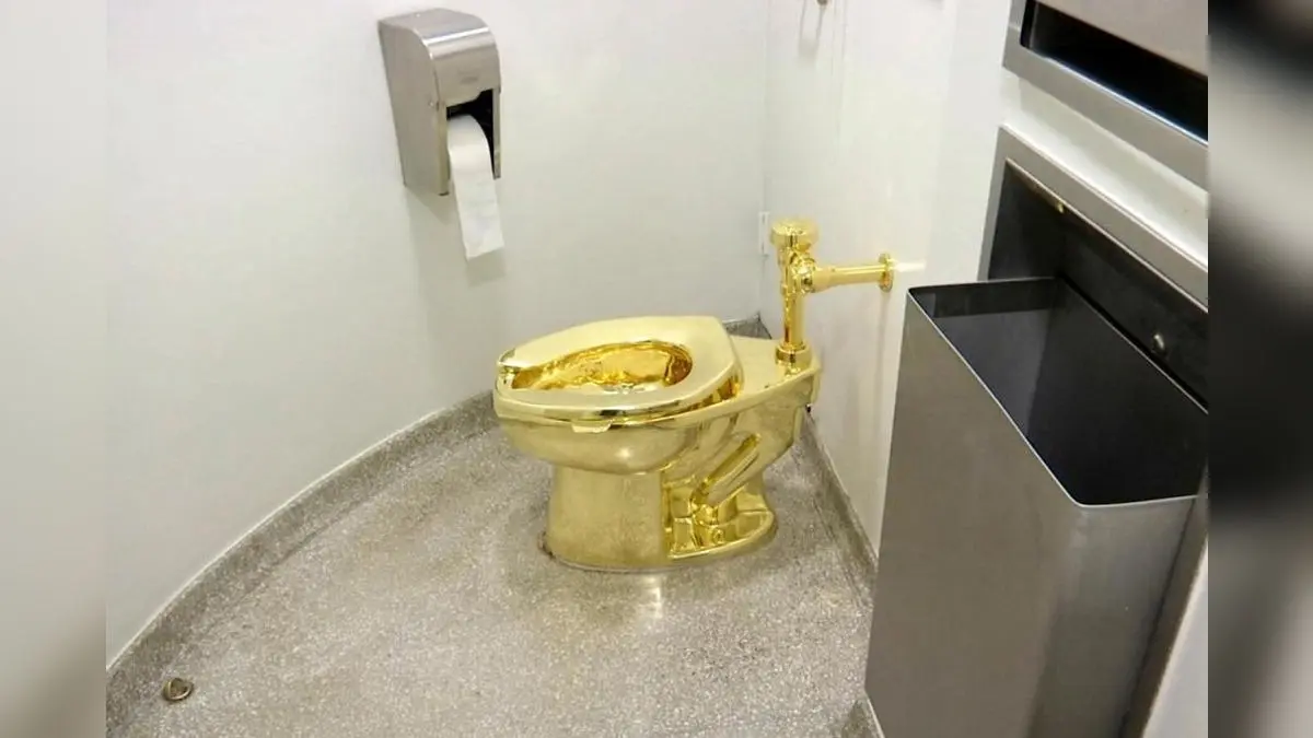 $12.1 Million Flush: Maurizio Cattelan's Iconic Solid Gold Luxury Toilet 'America' Sold Out; It Was Once Offered To Donald Trump $12.1 Million Flush: Maurizio Cattelan's Iconic Solid Gold Luxury Toilet 'America' Sold Out; It Was Once Offered To Donald Trump