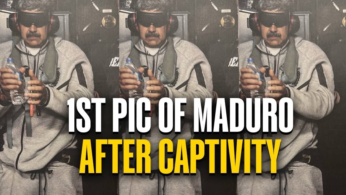 1st Picture Of Captured Venezuela President Maduro Shared By Trump