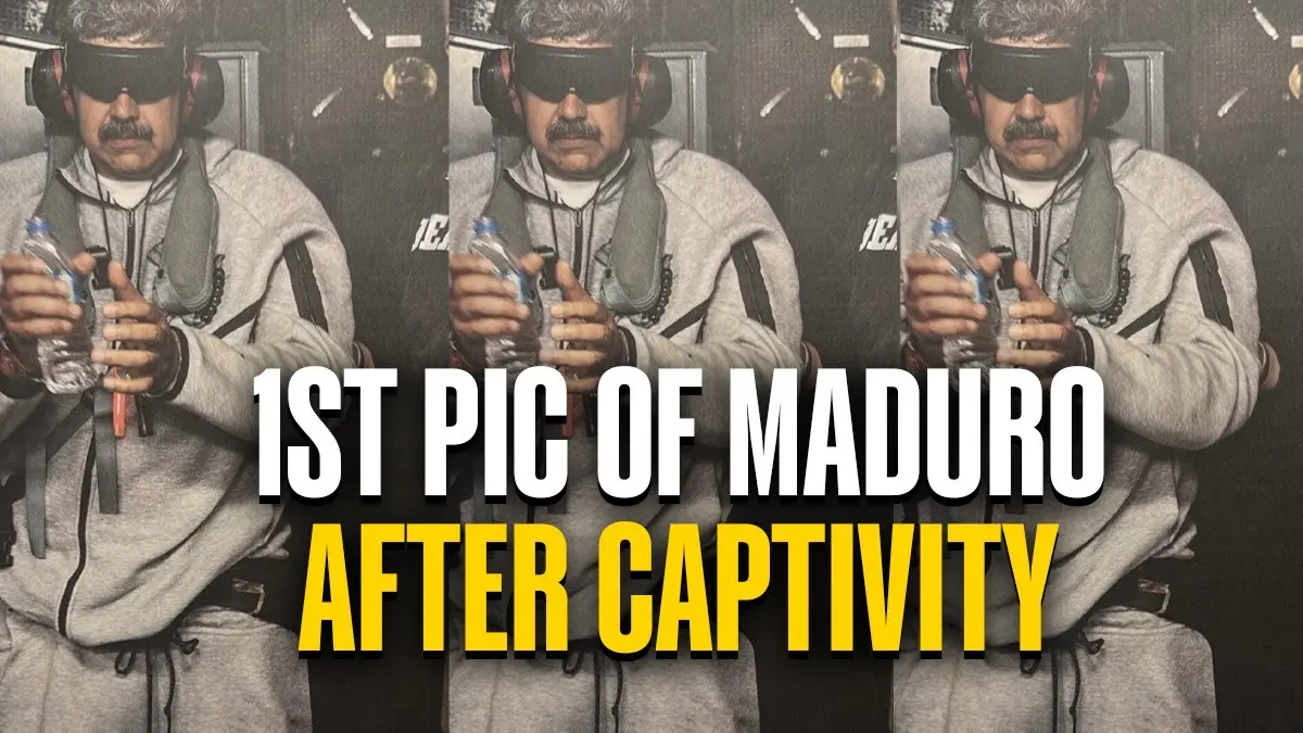 1st Picture Of Captured Venezuela President Maduro Shared By Trump